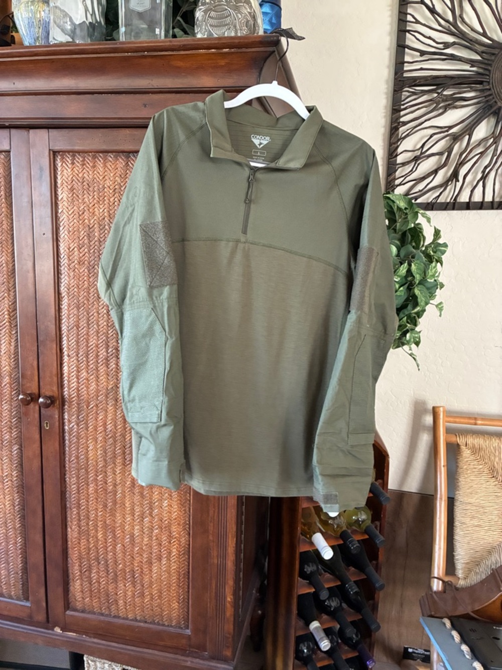 Concord Tactical Olive Green Quarter-Zip Pullover